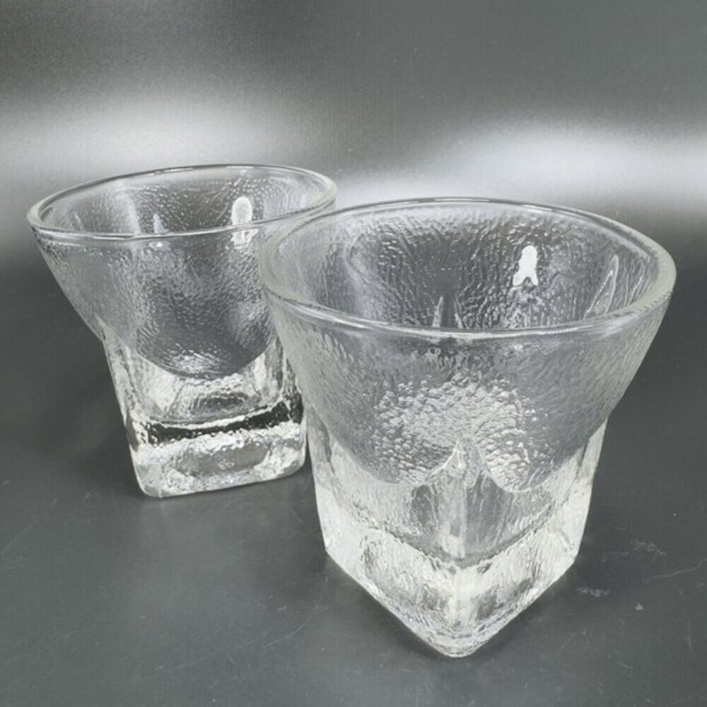 Libbey St Regis Rocks Glass Clear 5oz Cups Glasses Ice Cube Bottom Barware Cups